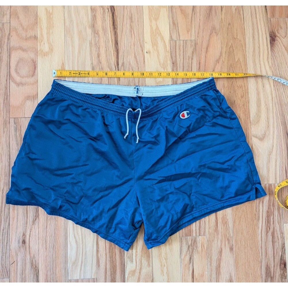 Vintage Champion Mesh Shorts Royal Blue XL Drawstring (Elastic is very loose)